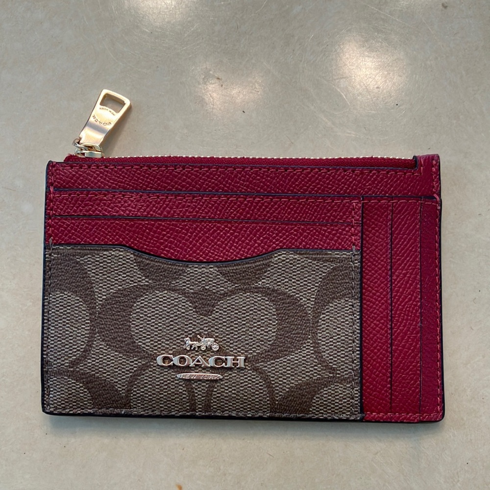 Authentic Coach Leather Card Holder